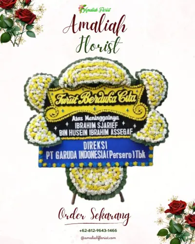 Papan Bunga Duka di Setiawargi